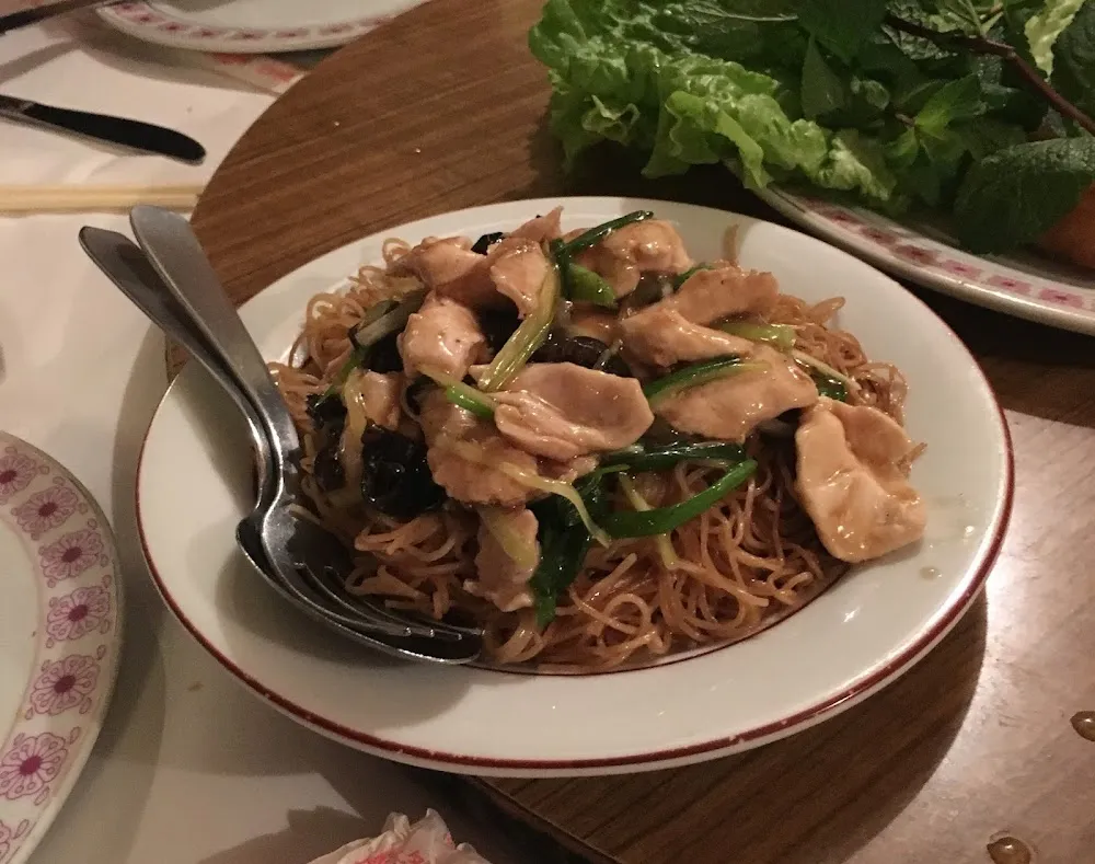 Poulet Nouillrs Sautes